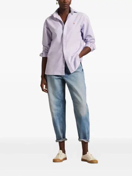 Slip de baie Polo Ralph Lauren alergare cu cordon cu imagine alb