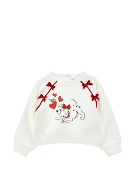 Sweter dziecięcy Monnalisa biały