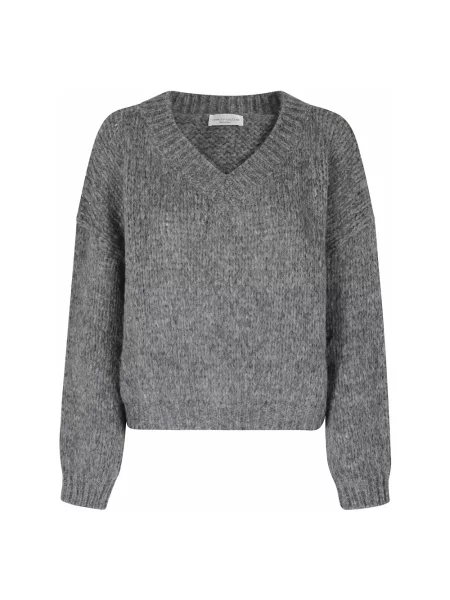 Sweter Roberto Collina wełniany szary