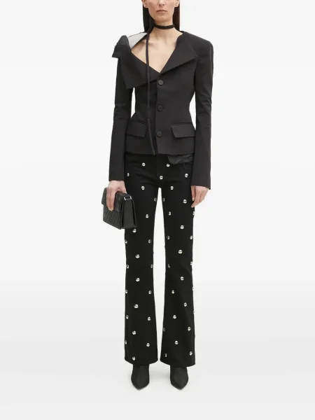 Blugi evazați Fiorucci negru