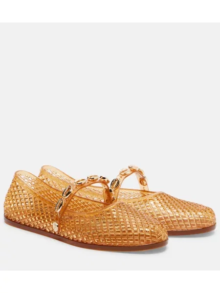 Balerini Ancient Greek Sandals plasă de plasă maro