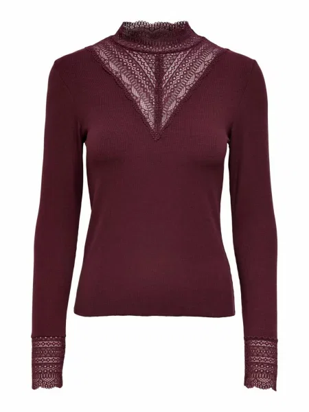 ONLY Tricou Tilde ruginiu roșu