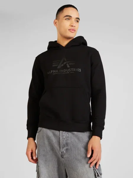 Mikina Alpha Industries čierna
