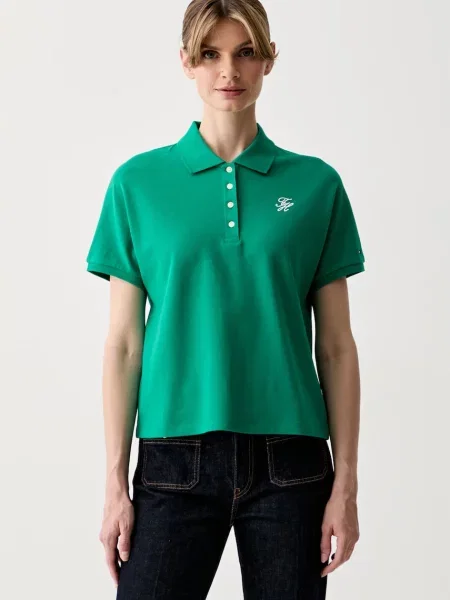 Tricou polo Tommy Hilfiger verde