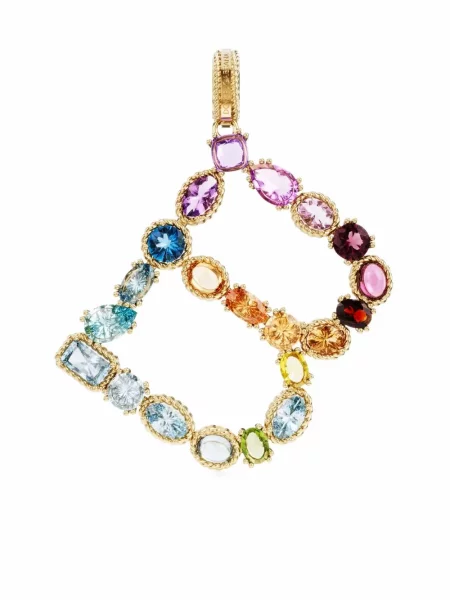 Pandantiv Dolce & Gabbana Rainbow cu strasuri galben