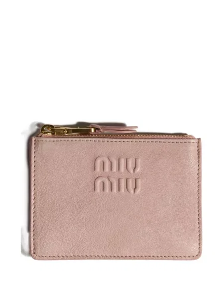 Portofel Miu Miu din piele roz