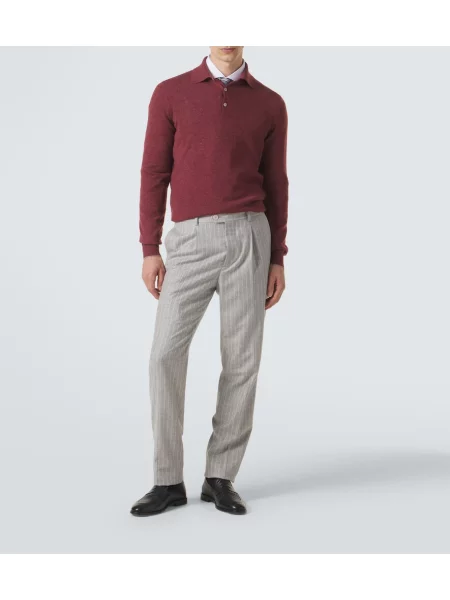 Tricou polo Brunello Cucinelli din cașmir