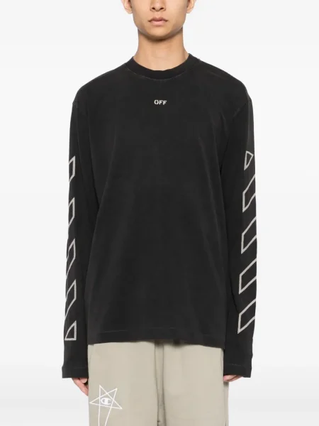 Tricou grafic Off-white cu imagine alb