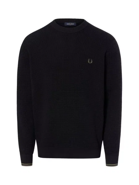Fred Perry Sweter Mężczyźni S czarny
