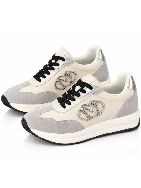 Buty do biegania Love Moschino zamszowe do biegania szare