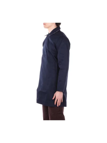 Kurtka przeciwdeszczowa o kroju regular fit z domieszką bawełny model ROKIG' Barbour niebieska