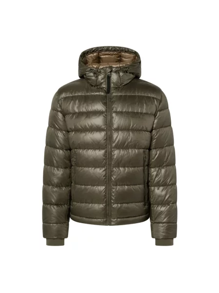Kurtka pikowana w kroju regular fit z mankietami typu storm model BAVENO' Strellson zielona