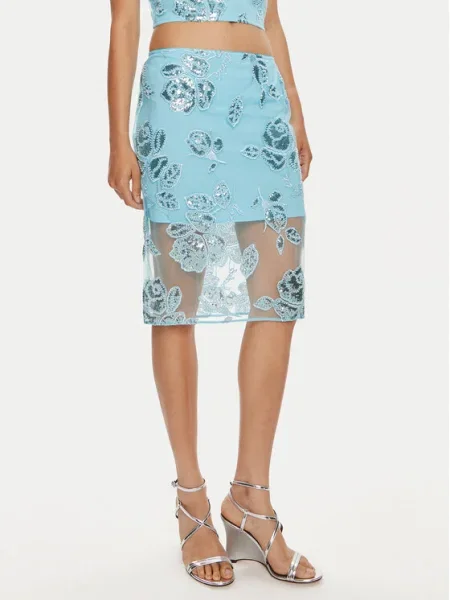 ROTATE Fustă tip creion Dula albastru