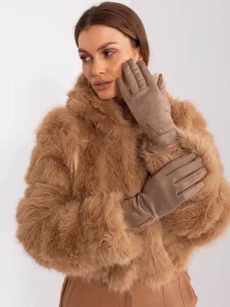 Mănuși Fashionhunters bej