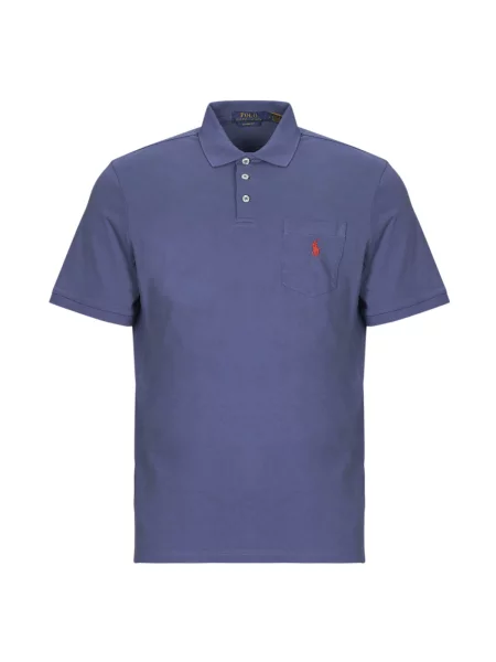 Jersey polo majica Polo Ralph Lauren s kratkimi rokavi modra