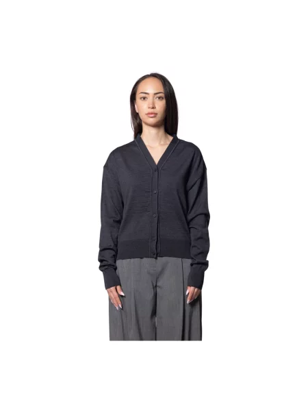 Kardigan Jacquemus wełniany szary