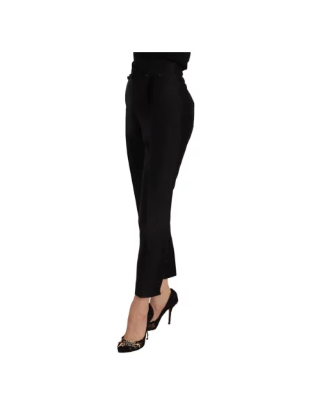 Skinny spodnie Dsquared2 klasyczne czarne