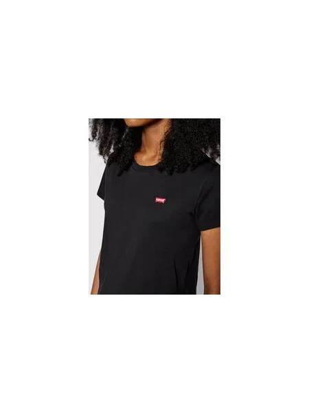 Levi's® Póló Perfect Tee Regular Fit fekete