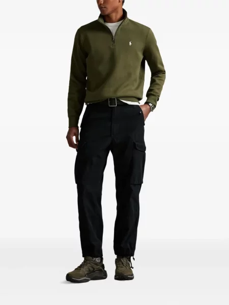 Μικρός κασκέτο Polo Ralph Lauren με χαμηλή μέση υφαίνω διαγωνίως πράσινο
