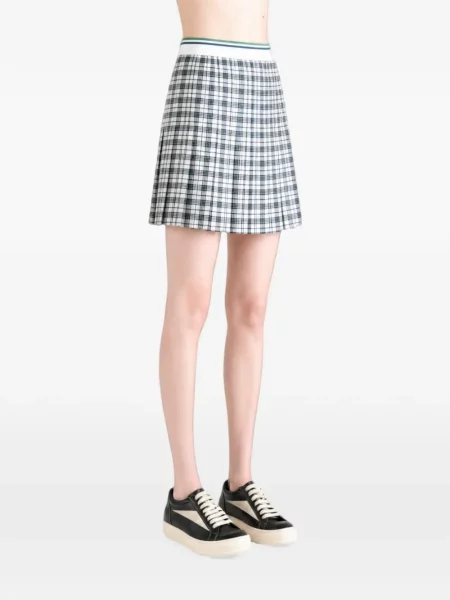 Fusta mini Burberry în carouri albastru