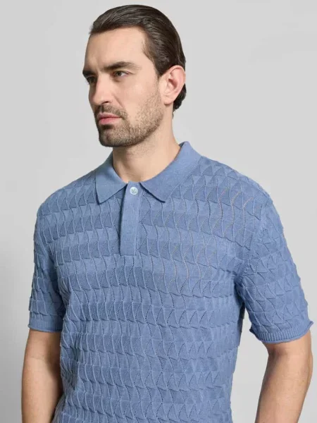 Koszulka polo w kroju regular fit ze strukturalnym wzorem Scotch & Soda