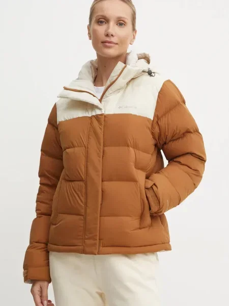 Columbia kurtka puchowa Bulo Point III Down zimowa brązowy