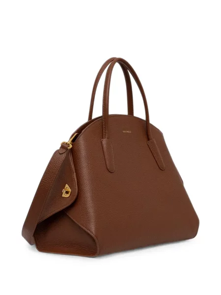 Geantă shopper Coccinelle din piele maro