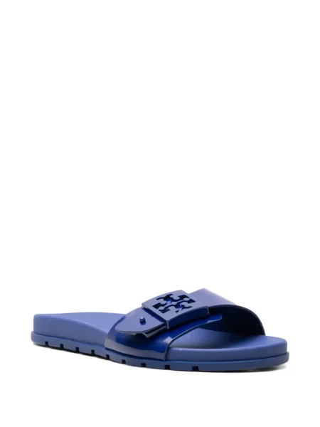 Papuci Tory Burch cu cataramă albastru