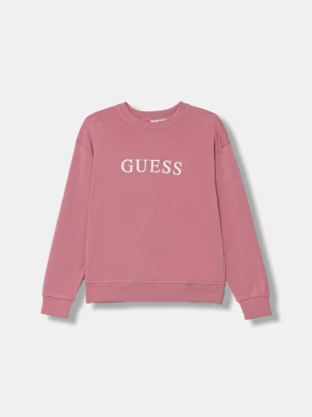 Guess Суитшърт Розов бежово