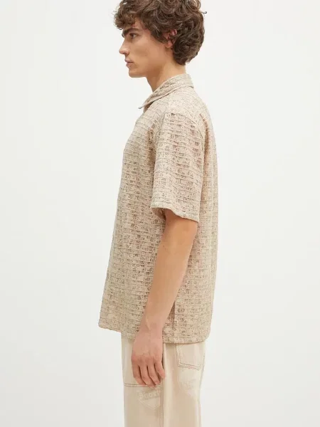 PLEASURES Πουκάμισο Lacy Button Down μπεζ