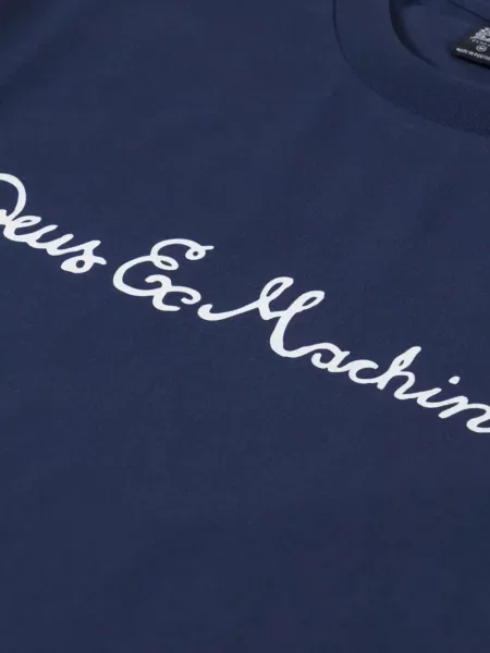 Tricou Deus Ex Machina cu imagine albastru