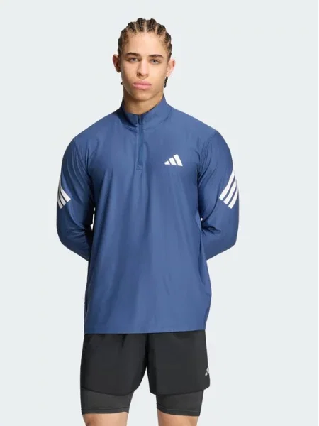 Funkční mikina adidas modrá