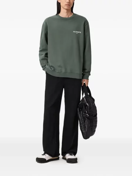 Hanorac crewneck Allsaints verde