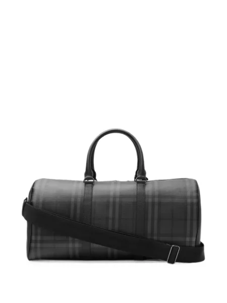 Geantă Burberry în carouri gri