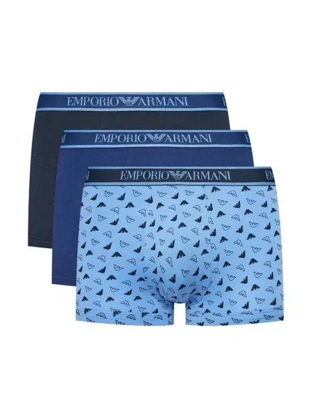Majtki Emporio Armani Underwear ze stretchu niebieskie