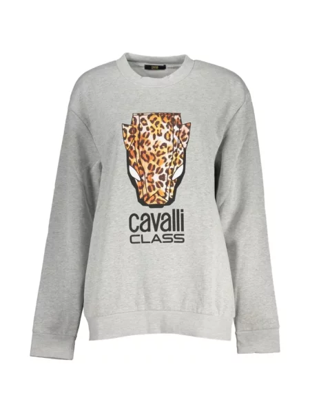 Hanorac Cavalli Class cu imagine cu model leopard gri
