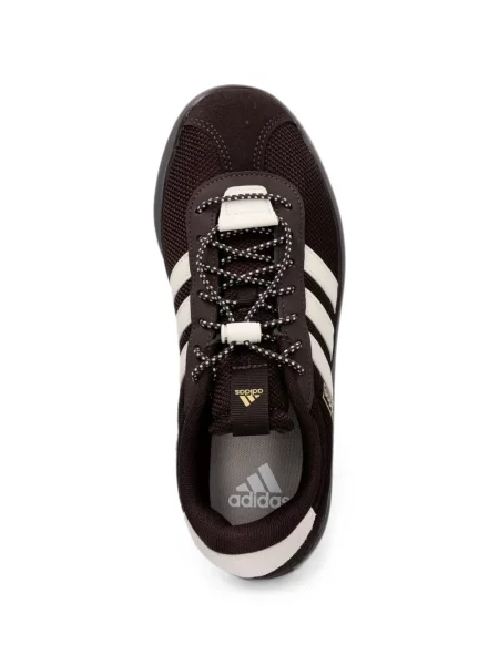 Sneakerși Adidas plasă cu autograf maro