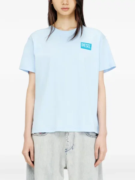 Tricou Diesel cu imagine albastru