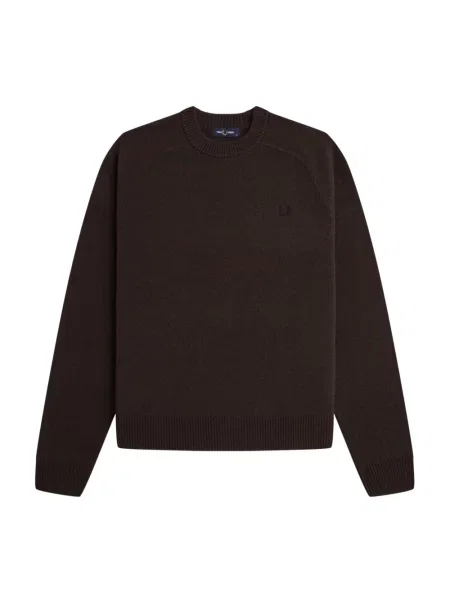 Sweter Fred Perry wełniany brązowy