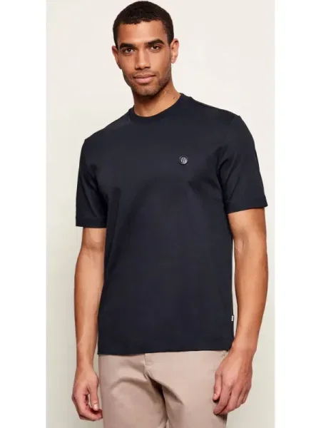 BOSS Tricou Bleumarin negru