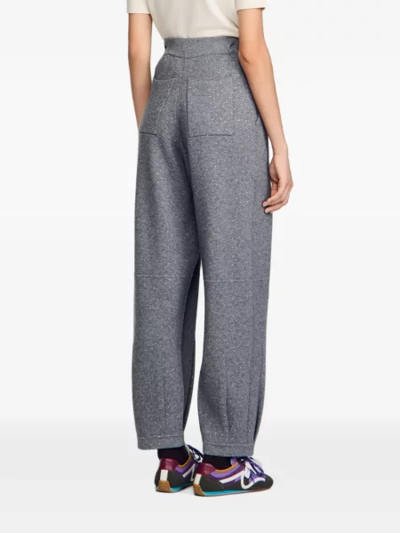 Stras pantaloni Sandro gri