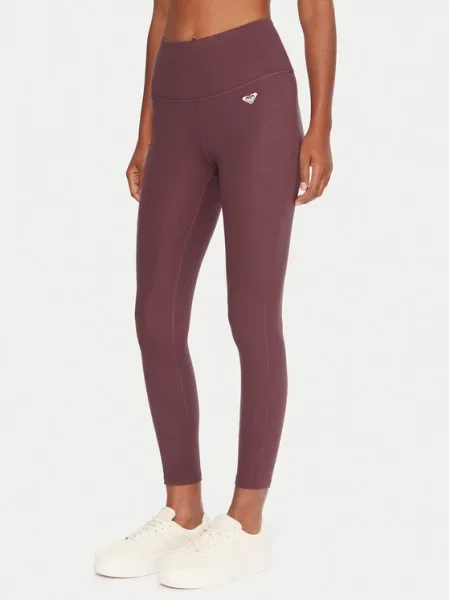 Pantaloni de trening Roxy cu motiv cu inimi violet