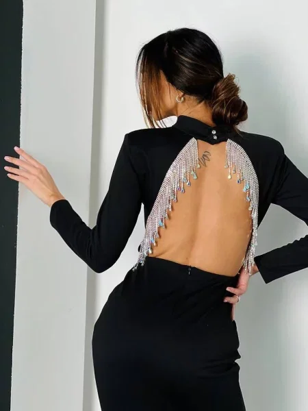 Сукня міді Milirud віскоза/нейлон чорний