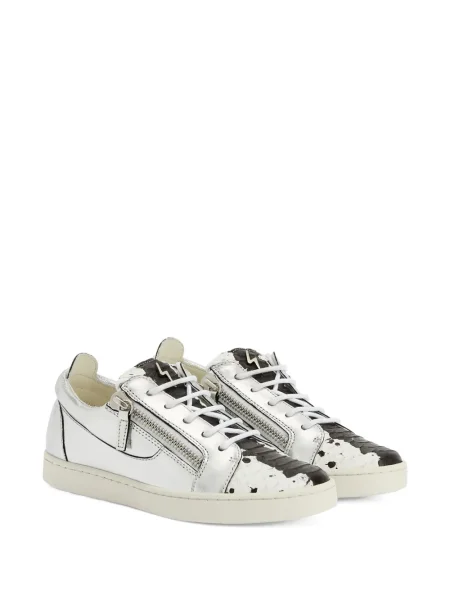 Sneakerși Giuseppe Zanotti din piele gri