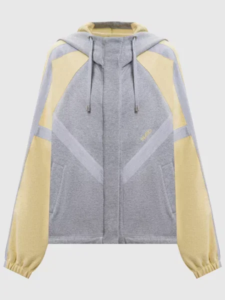 Меланжева спортивна куртка The Attico сіра