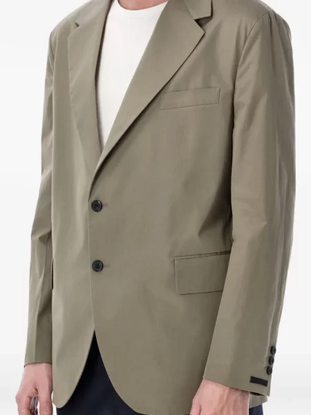 Sacou Prada din poplin verde