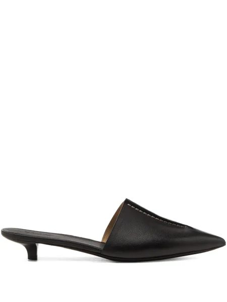 Papuci tip mules Marsell negru