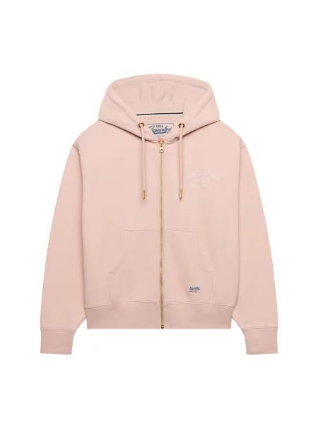 Superdry & Co Hanorac Luxe Casual roz alb