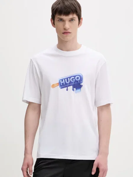 HUGO Blue kratka majica bela