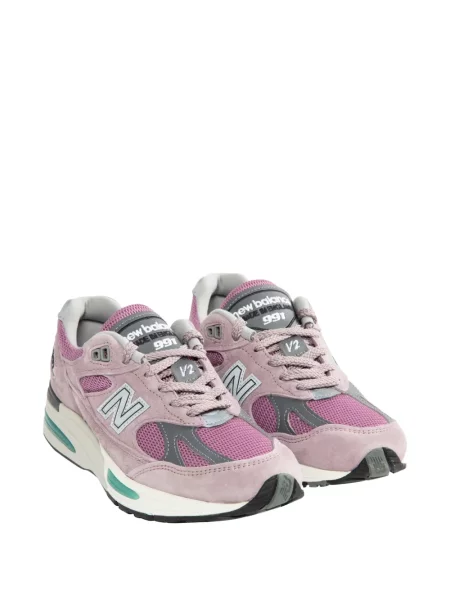 Sneakerși New Balance cu șireturi din dantelă albastru